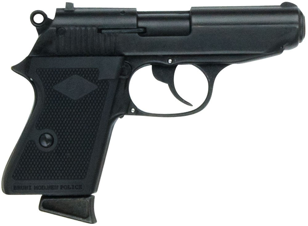 Bruni Police Top Firing Blank Gun, Walther PPK Replica in Black - TCN VAULT