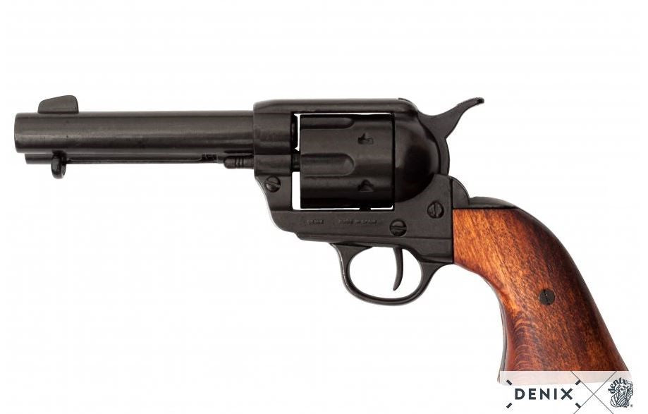 M1873 Fast Draw Six Shooter Non-Firing Revolver, Black - TCN VAULT