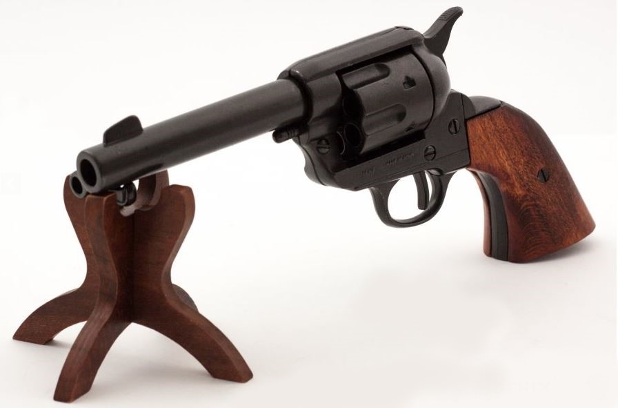 M1873 Fast Draw Six Shooter Non-Firing Revolver, Black - TCN VAULT