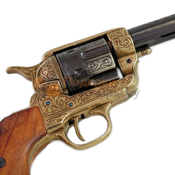 Colt 1873 Peacemaker Non-Firing Revolver with Gold Leaf Motif - TCN VAULT