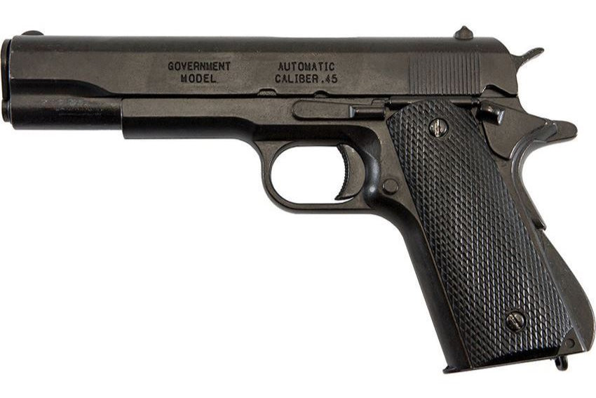 Denix M1911 Non-Firing Field Strippable Prop Gun in Black