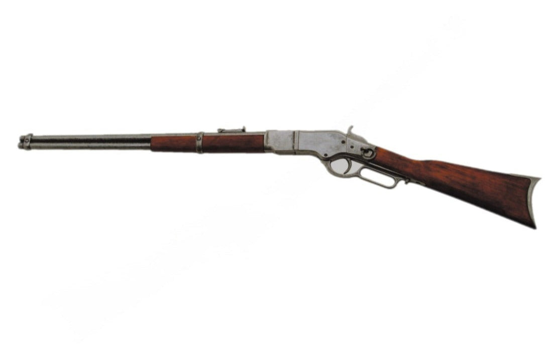 1866 Winchester Lever Action Non Firing Carbine Rifle, Grey - TCN VAULT