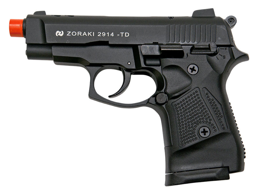 ZORAKI M2914 9mm Semi Automatic Front Firing Blank Gun, Black - TCN VAULT