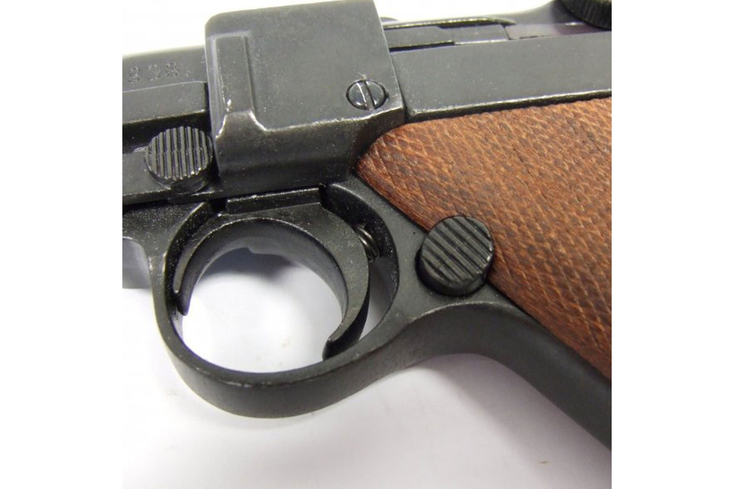 German Luger P-08 with Wood Grips Non Firing Prop Gun - TCN VAULT