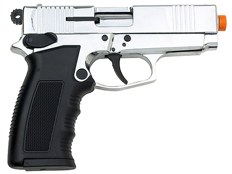 EKOL SAVA Magnum 9mm Semi Automatic Front Firing Blank Gun, Chrome - TCN VAULT