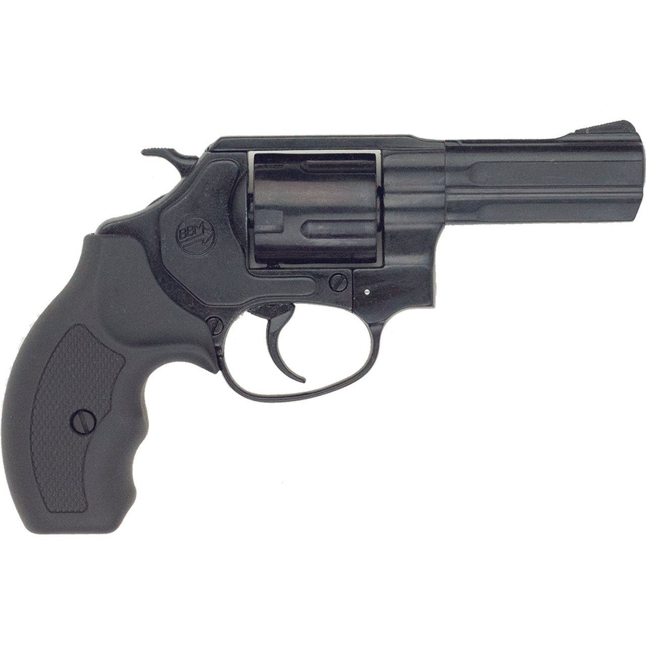 Bruni 380 3 inch Barrel Blank Firing Revolver in Black Finish - TCN VAULT