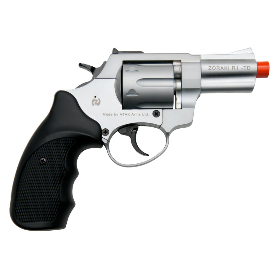 ZORAKI R1 2.5-Inch Barrel Front Firing Blank Revolver, Silver - TCN VAULT