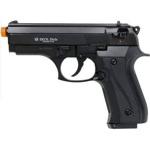 EKOL Dicle Cougar 9mm Semi Automatic Front Firing Blank Gun, Black - TCN VAULT