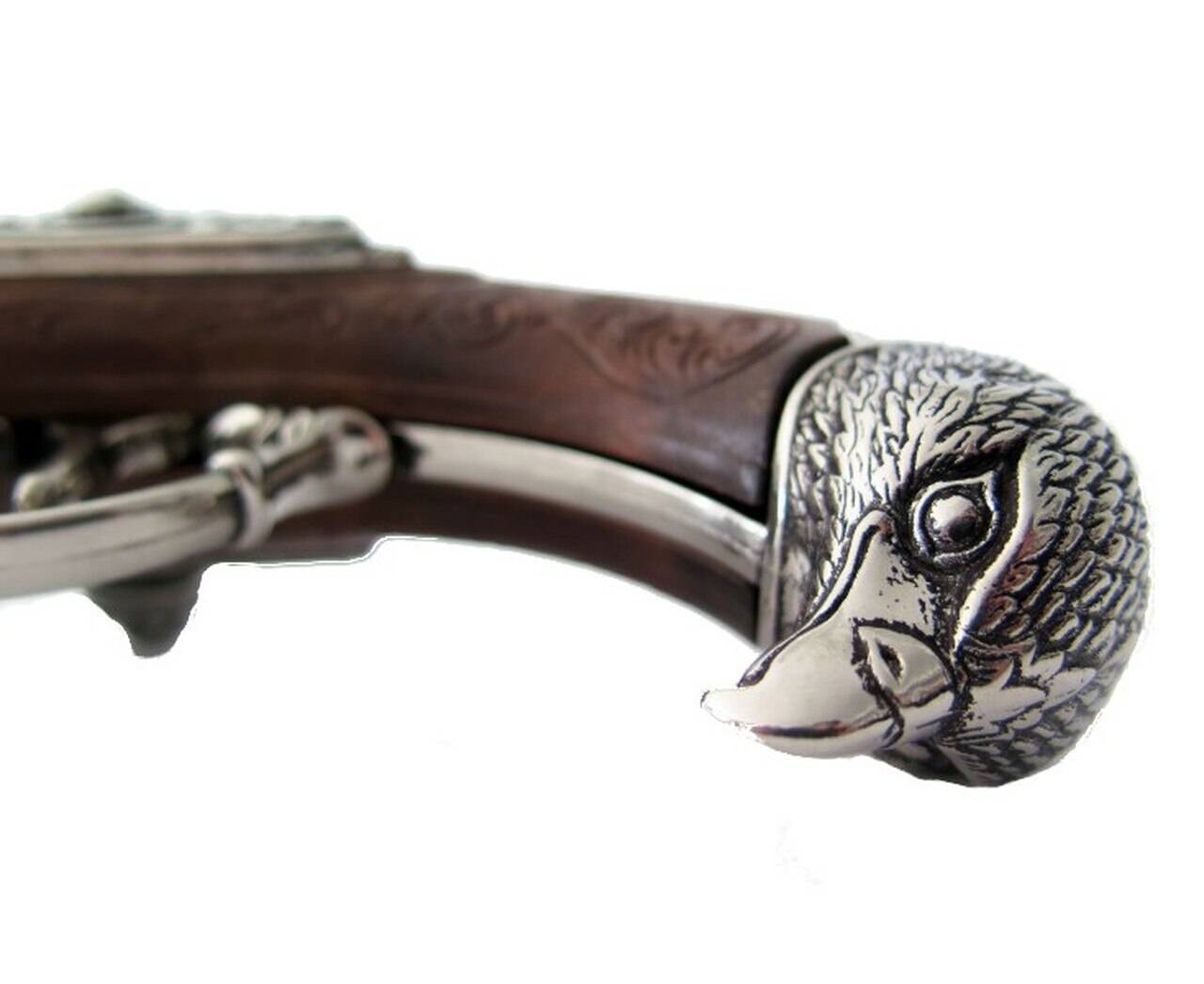 18th Century Non Firing 4 Barrel Flintlock With Wood Grips - TCN VAULT