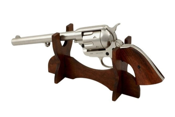 SAA Colt 1873 Cal. 45 Peacemaker Non-Firing Revolver in Nickel Finish - TCN VAULT