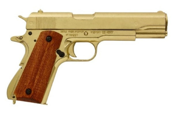 1911A1 Field Strippable Non-Firing Prop Gun in Gold Finish - TCN VAULT