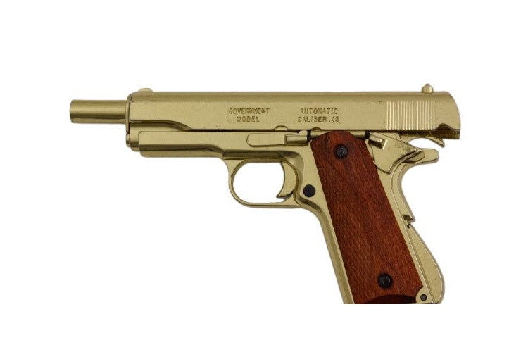 1911A1 Field Strippable Non-Firing Prop Gun in Gold Finish - TCN VAULT