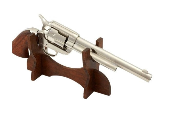 SAA Colt 1873 Cal. 45 Peacemaker Non-Firing Revolver in Nickel Finish - TCN VAULT