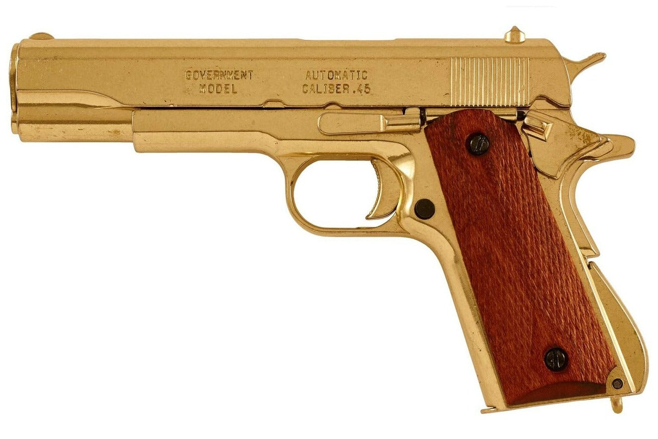 1911A1 Field Strippable Non-Firing Prop Gun in Gold Finish - TCN VAULT