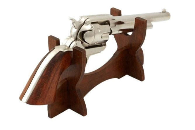 SAA Colt 1873 Cal. 45 Peacemaker Non-Firing Revolver in Nickel Finish - TCN VAULT