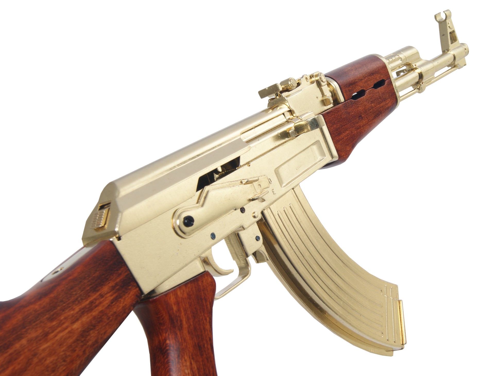 Gold AK47 "Dictator" Non-Firing Replica Prop Gun with Working Parts - TCN VAULT