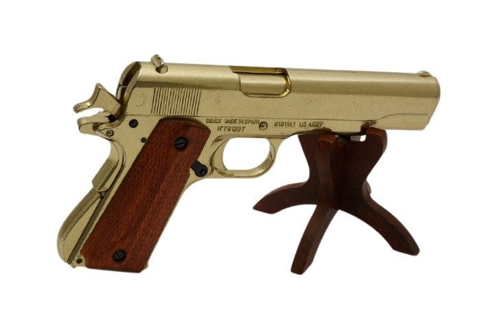 1911A1 Field Strippable Non-Firing Prop Gun in Gold Finish - TCN VAULT