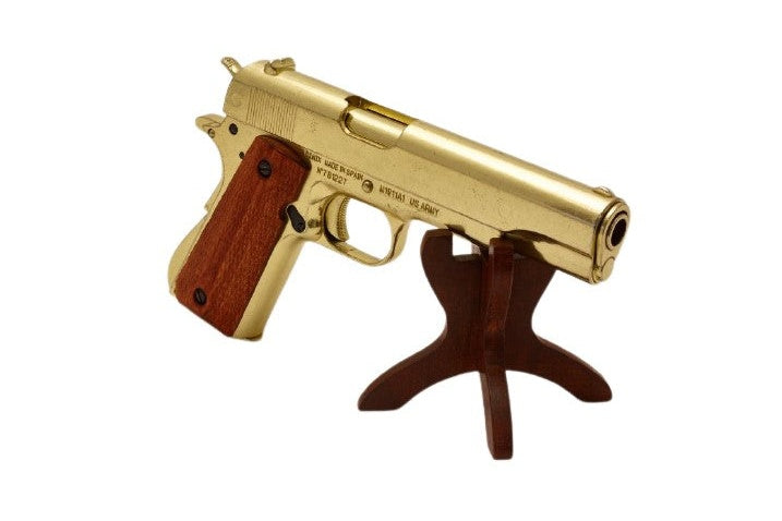 1911A1 Field Strippable Non-Firing Prop Gun in Gold Finish - TCN VAULT