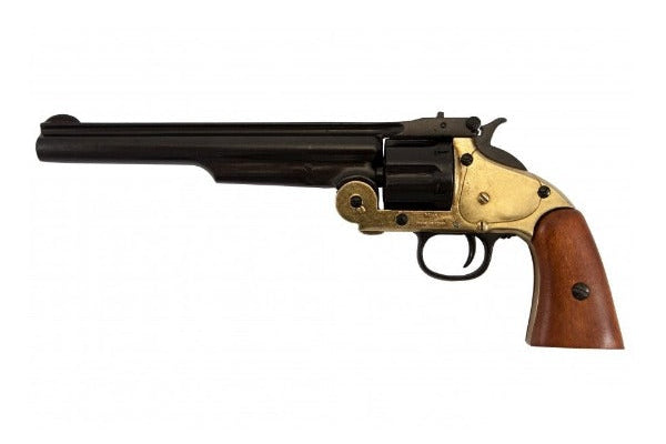 1869 .45 Cal. Schofield Non Firing Revolver with Brass Trim - TCN VAULT