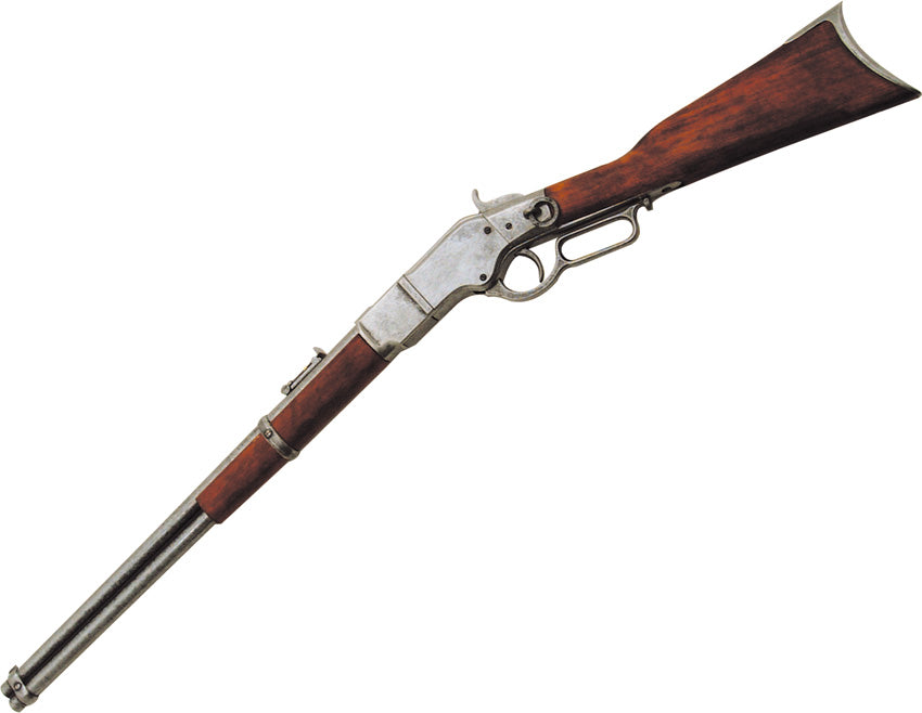 1866 Winchester Lever Action Non Firing Carbine Rifle, Grey - TCN VAULT