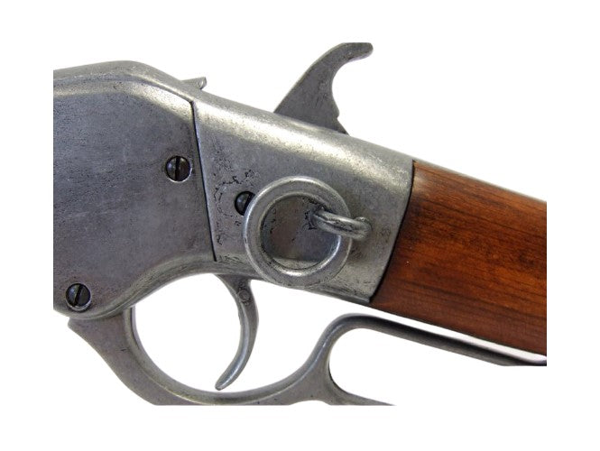 1866 Winchester Lever Action Non Firing Carbine Rifle, Grey - TCN VAULT