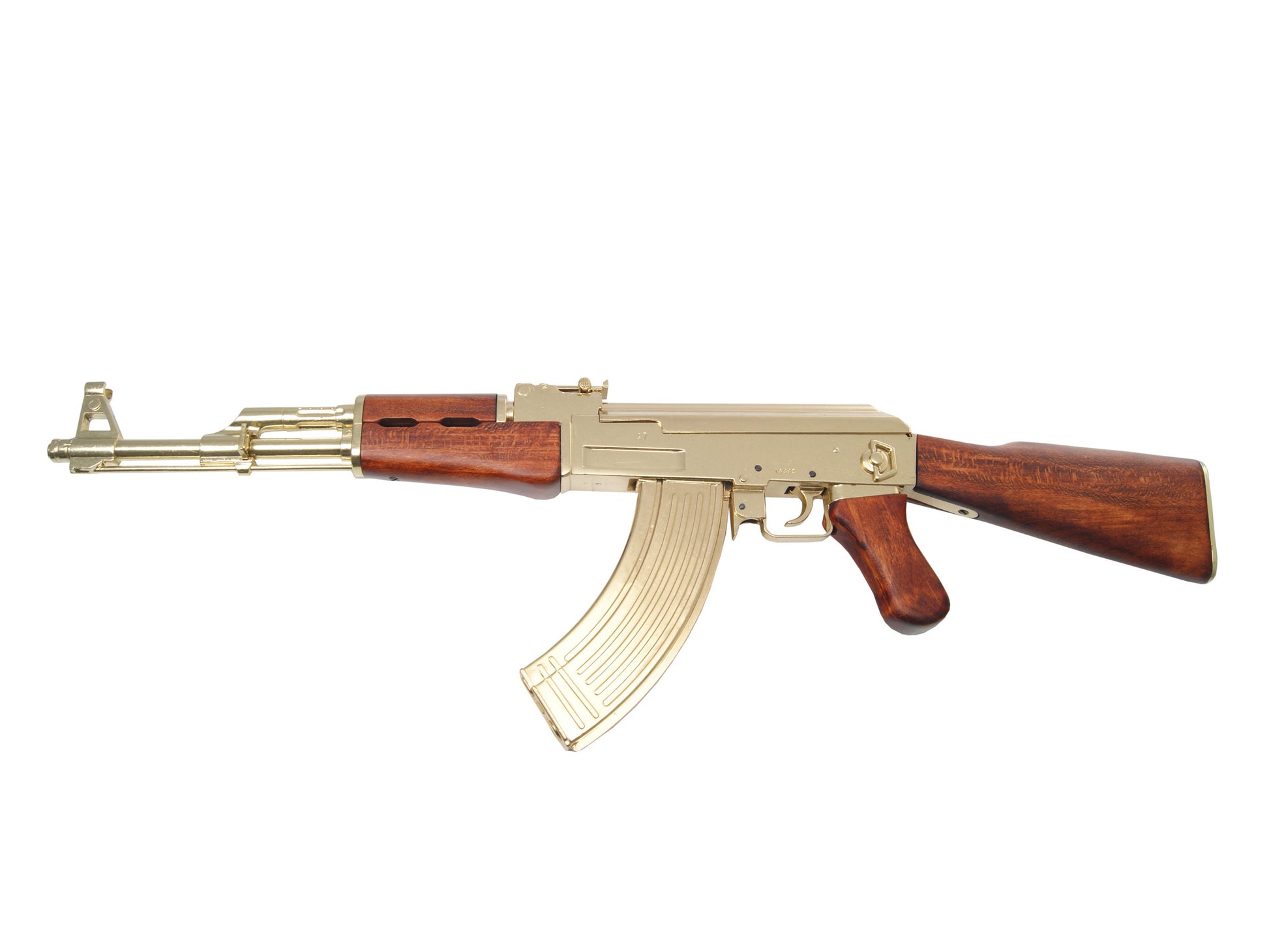 Gold AK47 "Dictator" Non-Firing Replica Prop Gun with Working Parts - TCN VAULT