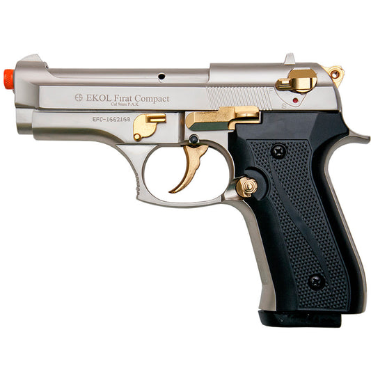 EKOL Firat Compact Front Firing Blank Gun, Satin with Gold Fittings - TCN VAULT