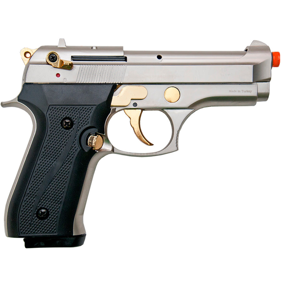 EKOL Firat Compact Front Firing Blank Gun, Satin with Gold Fittings - TCN VAULT