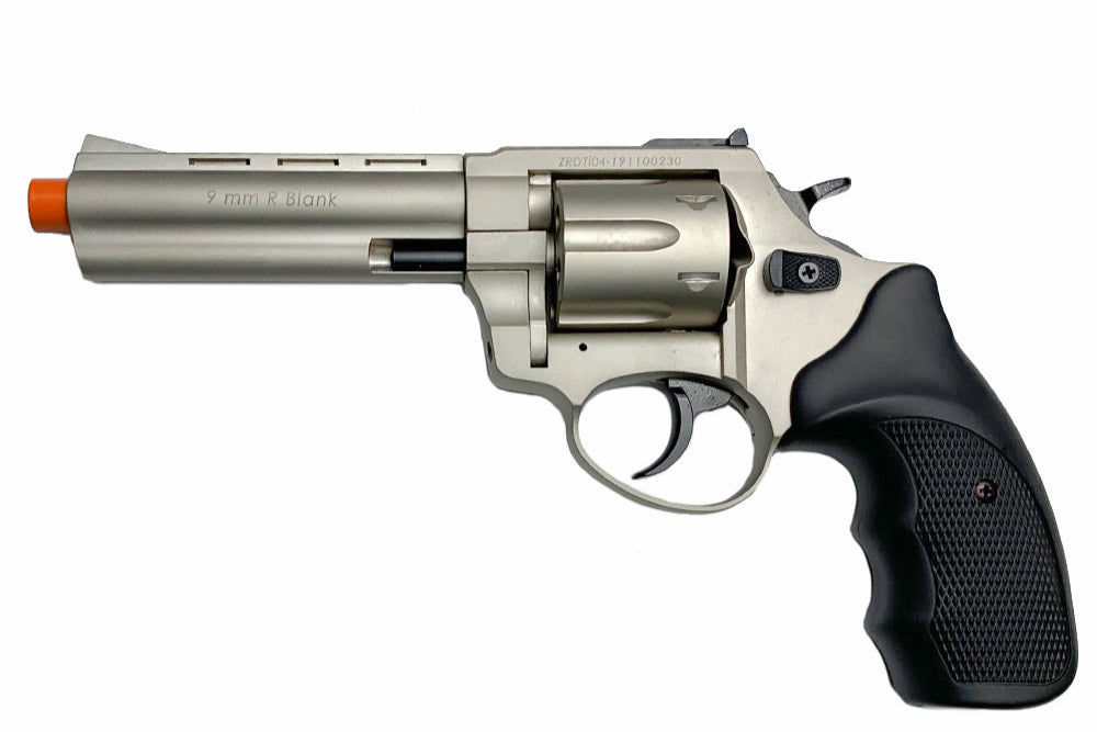 ZORAKI R1 4.5 -Inch Barrel Front Firing Blank Revolver, Satin - TCN VAULT