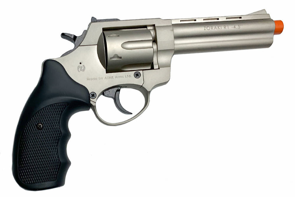 ZORAKI R1 4.5 -Inch Barrel Front Firing Blank Revolver, Satin - TCN VAULT