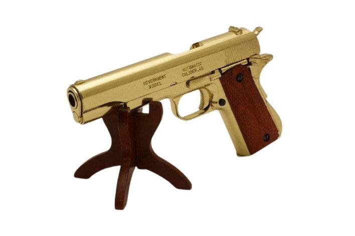 1911A1 Field Strippable Non-Firing Prop Gun in Gold Finish - TCN VAULT