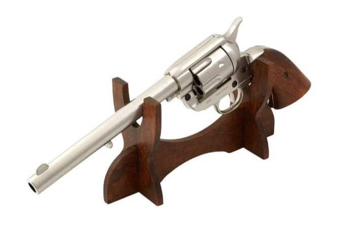 SAA Colt 1873 Cal. 45 Peacemaker Non-Firing Revolver in Nickel Finish - TCN VAULT