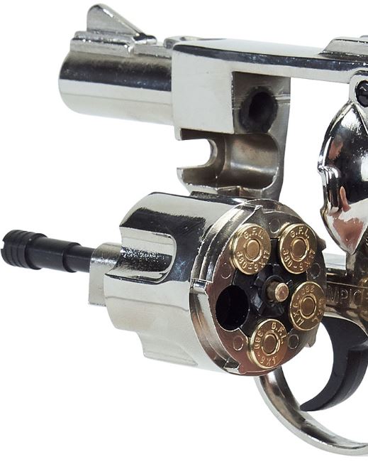 Bruni Detective 9mm Blank Firing Revolver inNickel Finish - TCN VAULT