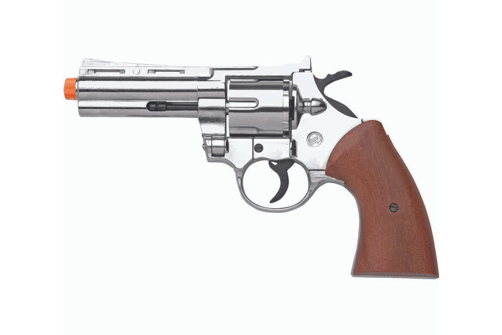 Bruni Magnum Front Firing Blank Revolver Nickel - TCN VAULT