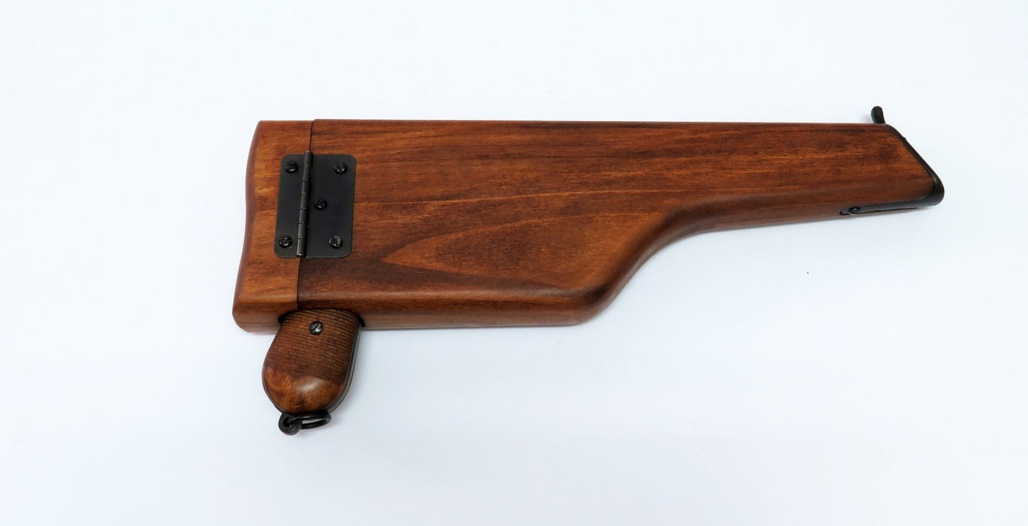 Mauser 1896 C96 With Extended Wood Stock Case Non-Firing Prop Gun - TCN VAULT