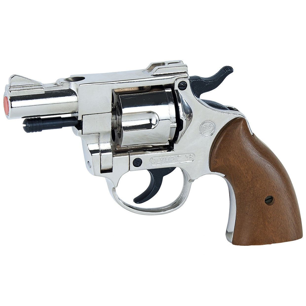 Bruni Detective 9mm Blank Firing Revolver inNickel Finish - TCN VAULT