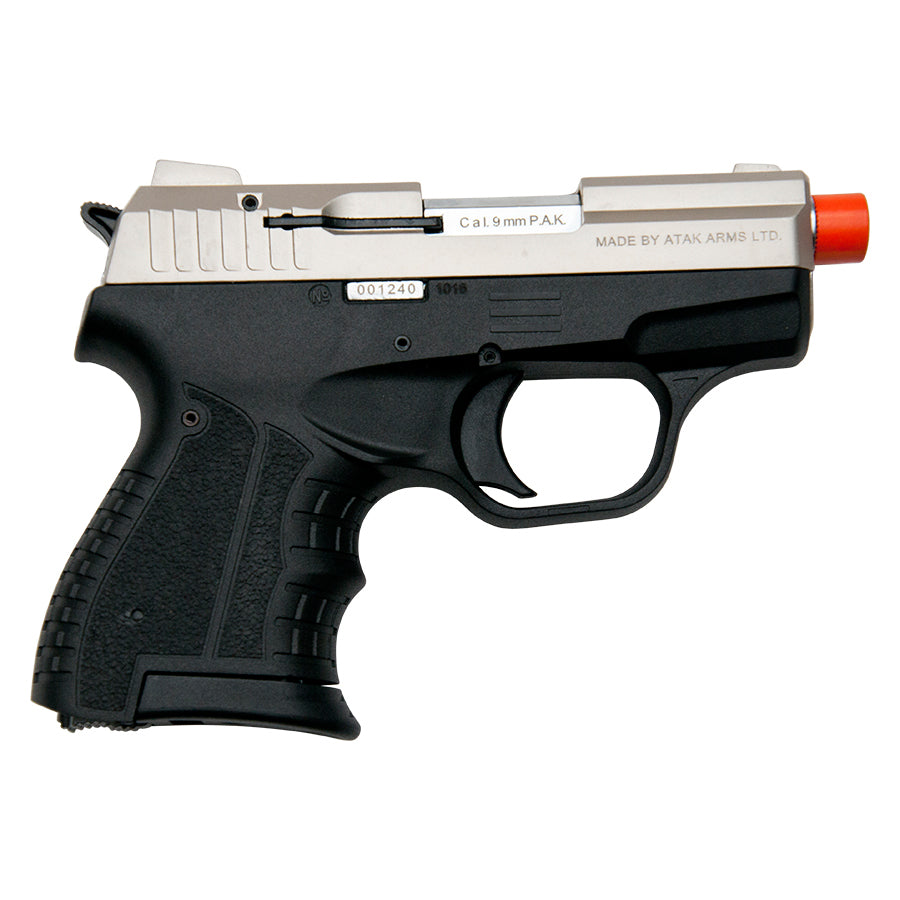 Zoraki M906 Semi Automatic 9mm Front Firing Blank Gun, Satin - TCN VAULT