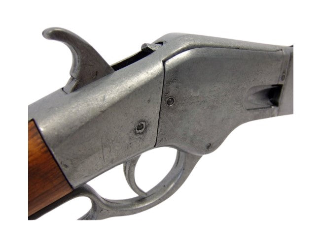 1866 Winchester Lever Action Non Firing Carbine Rifle, Grey - TCN VAULT