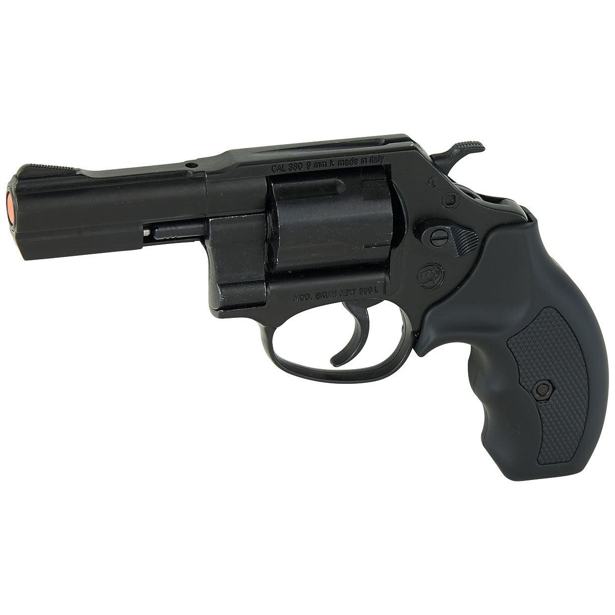 Bruni 380 3 inch Barrel Blank Firing Revolver in Black Finish - TCN VAULT