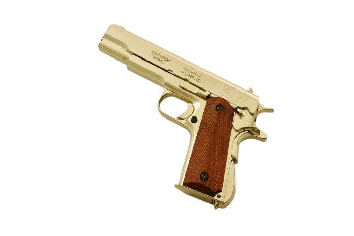 1911A1 Field Strippable Non-Firing Prop Gun in Gold Finish - TCN VAULT